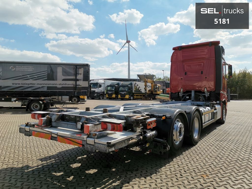 Containerwagen/ Wechselfahrgestell LKW Mercedes-Benz Actros 2545 / Ladebordwand / Lift-Lenkachse: das Bild 5