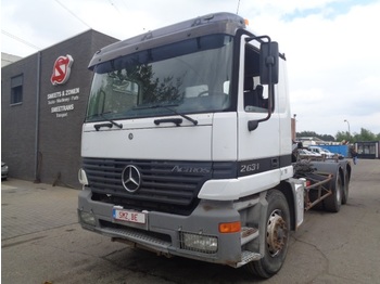Containerwagen/ Wechselfahrgestell LKW Mercedes-Benz Actros 2631 6x4 Eps: das Bild 1