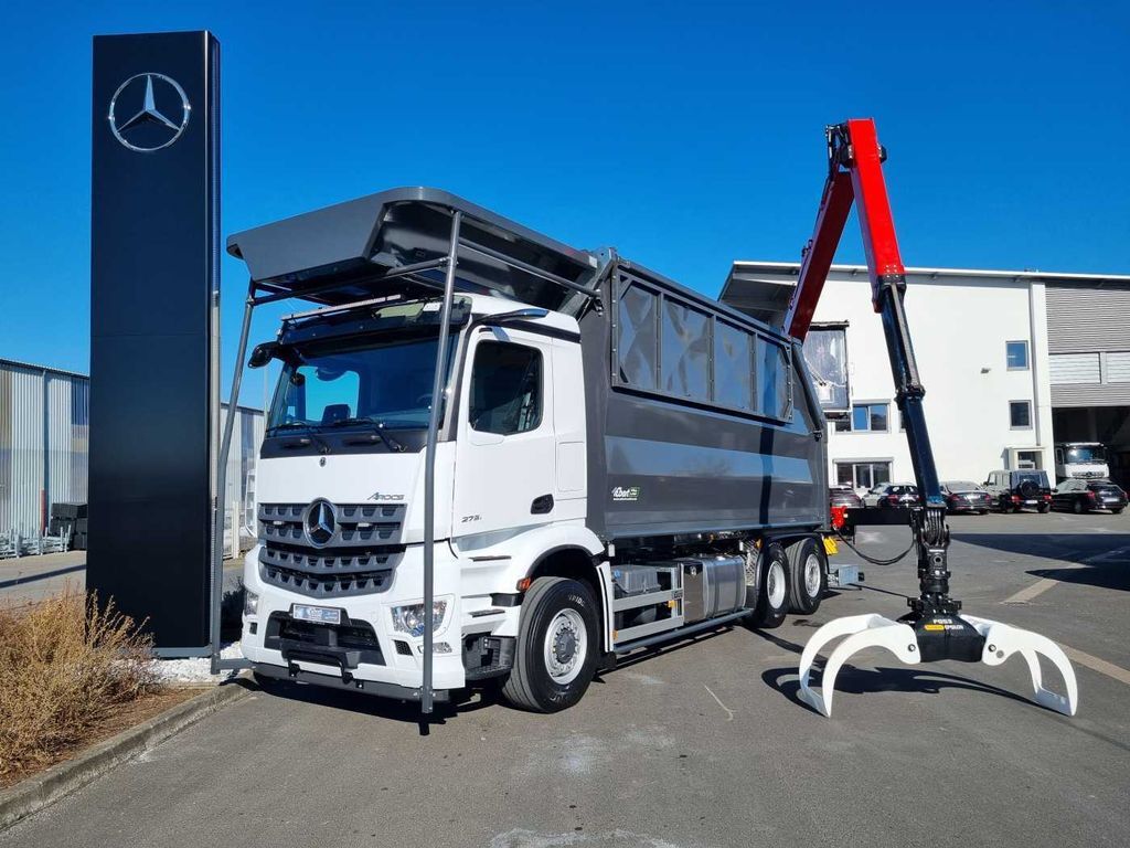 Holztransporter, Autokran Mercedes-Benz Arocs 2751L HAD + Q170L (11,5m!) -EBERT-Fäll-LKW: das Bild 10