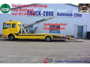 Autotransporter LKW Mercedes-Benz Atego 1222 Hartmann Doppelstock 2 PKW 67.267 km: das Bild 1