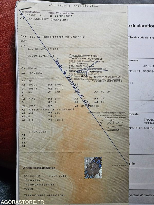 LKW Porteur Volvo frigo