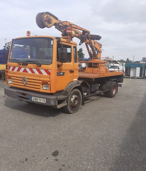 Pritsche LKW Camion tarieres Plantation Poteaux France Telecom
