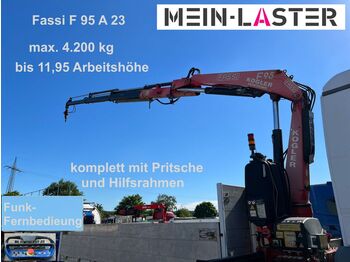 Leasing MAN Fassi 95 A 23. 4.200 kg bis 11,95m Funk Pritsche  - Pritsche LKW