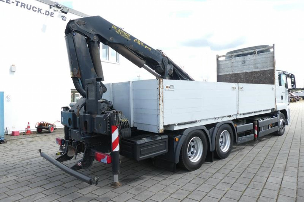 Pritsche LKW MAN TG-S 26.440 6x4 Pritsche Heckkran PK 27002+Funk