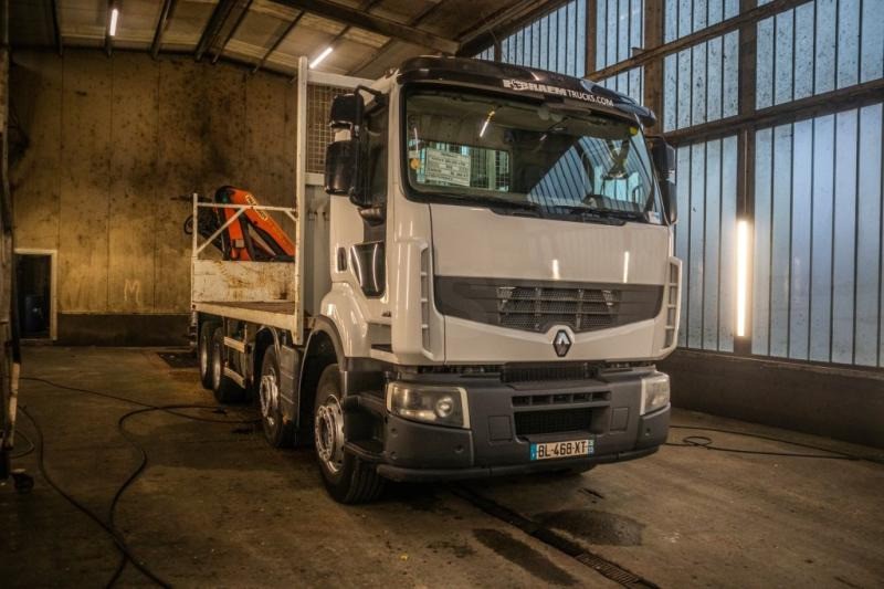 Pritsche LKW Renault KERAX 380DXI-8x4+PK18TM/3EXT