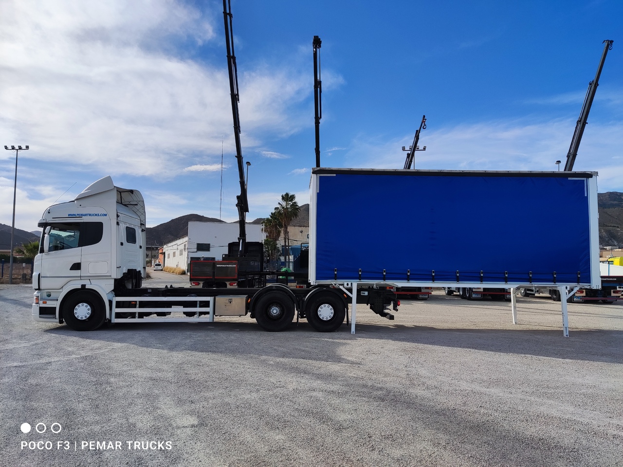 Containerwagen/ Wechselfahrgestell LKW SCANIA R 500 6X2 TAUTLINER CAJA INTERCAMBIABLE: das Bild 31