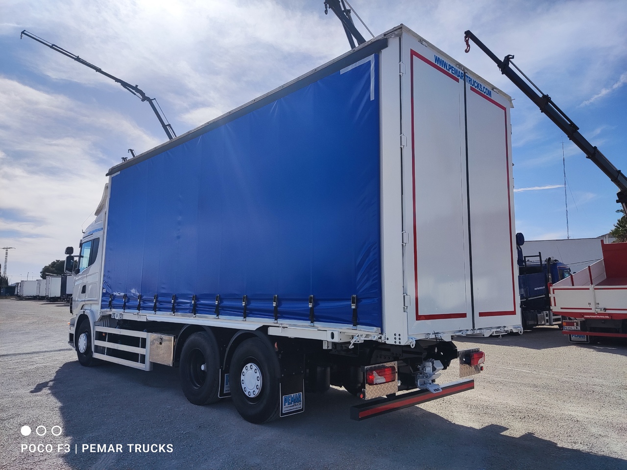 Containerwagen/ Wechselfahrgestell LKW SCANIA R 500 6X2 TAUTLINER CAJA INTERCAMBIABLE: das Bild 7