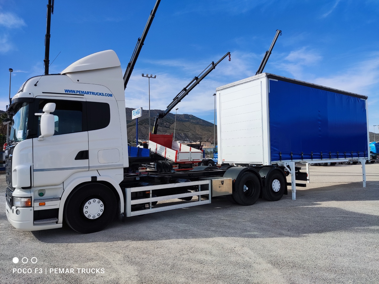 Containerwagen/ Wechselfahrgestell LKW SCANIA R 500 6X2 TAUTLINER CAJA INTERCAMBIABLE: das Bild 30