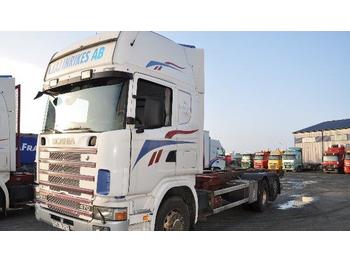 Containerwagen/ Wechselfahrgestell LKW Scania 124 6X2 470: das Bild 1
