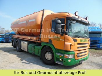 Tankwagen Für die Beförderung von Lebensmittel Scania 26.400 Silo mit 4 Kammer 30cbm,aufbau Feldbinder: das Bild 1