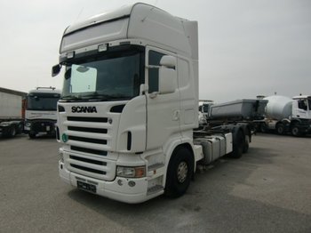 Containerwagen/ Wechselfahrgestell LKW Scania 6x2 BDF, Ladebordwand, E4 Halbautomatik: das Bild 1