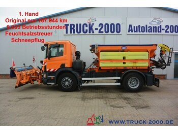 LKW Scania G260 Winterdienst-Streuer-Schild+KehrmaschineR/L