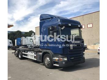 Containerwagen/ Wechselfahrgestell LKW Scania G480: das Bild 1
