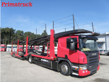 Autotransporter LKW Scania P380, E-4, Anhänger Lohr für 9-11 PKW: das Bild 1