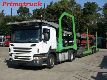 Autotransporter LKW Scania P400 + Lohr 3.53: das Bild 1