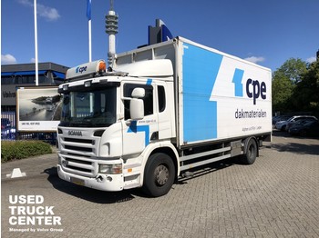 Koffer LKW Scania P 230 B 4X2 Plywood box with open side and tailgate: das Bild 1