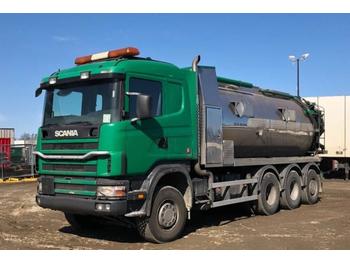 Tankwagen Scania R124GB 8x4 vacuum pump truck: das Bild 1