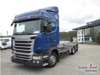 Containerwagen/ Wechselfahrgestell LKW Scania R450LB6X24MNB / BDF Wechselrahmen C715 / C745 / NL: das Bild 1