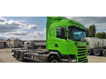 Containerwagen/ Wechselfahrgestell LKW Scania R490LB6X2HNB EURO 6 RETARDER: das Bild 1