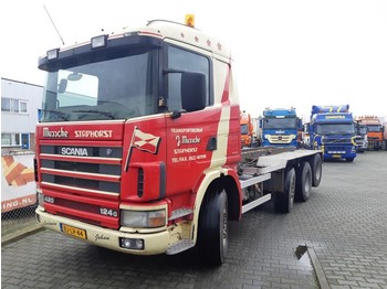 Containerwagen/ Wechselfahrgestell LKW Scania R 124 GB 8X2/4 NA 420: das Bild 1