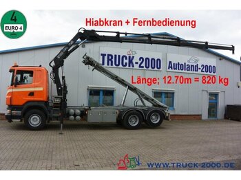 Seil Abrollkipper, Autokran Scania R 340 Seil-Abrollkipper mit Hiab Ladekran + FB: das Bild 1
