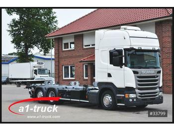 Containerwagen/ Wechselfahrgestell LKW Scania R 450  LBW, Multi, Steering Axle Lenkachse: das Bild 1