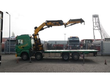 LKW Scania R 500 8X2 BOAT TRANSPORT WITH PALFINGER PK 85002 CRANE WITH JIB PJ 170: das Bild 1