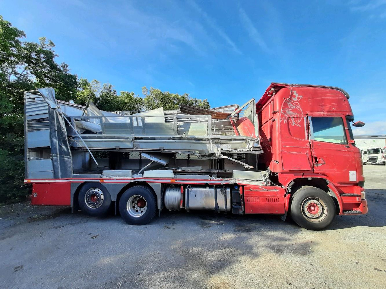 Tiertransporter LKW SCANIA R730 PORTEUR BETALLIERE