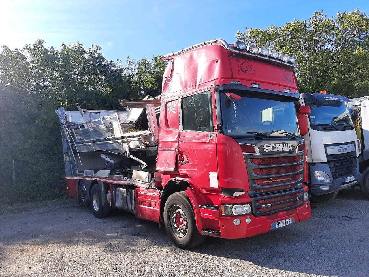 Tiertransporter LKW SCANIA R730 PORTEUR BETALLIERE