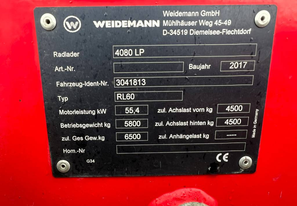 Hoflader Weidemann 4080LP