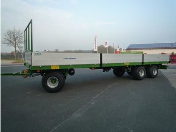 Landwirtschaftlicher Plattformanhänger Pronar 3-achs Plattformwagen mit Alu-Bordwände TO 26, 1: das Bild 1