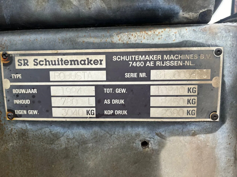 Landmaschine Schuitemaker Robusta 7800 7.8 m3 Bemester tank Giertank