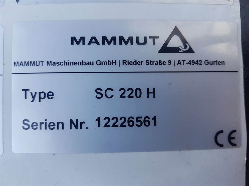 Silotechnik MAMMUT SC220H - Silage cutter/Silageschneider/Kuilhapper