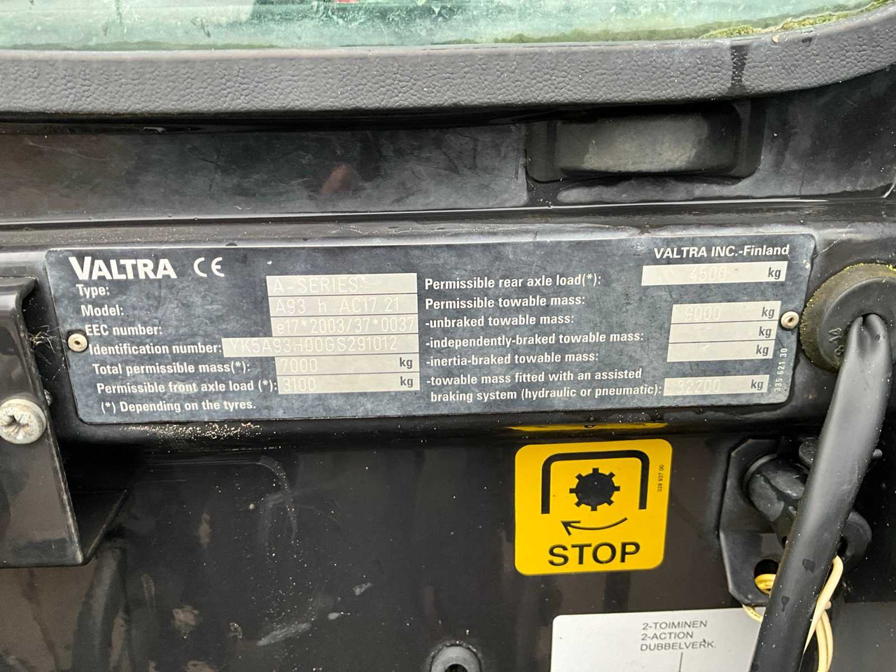 Traktor 2016 VALTRA A93 H ALL-WHEEL DRIVE FARM TRACTOR