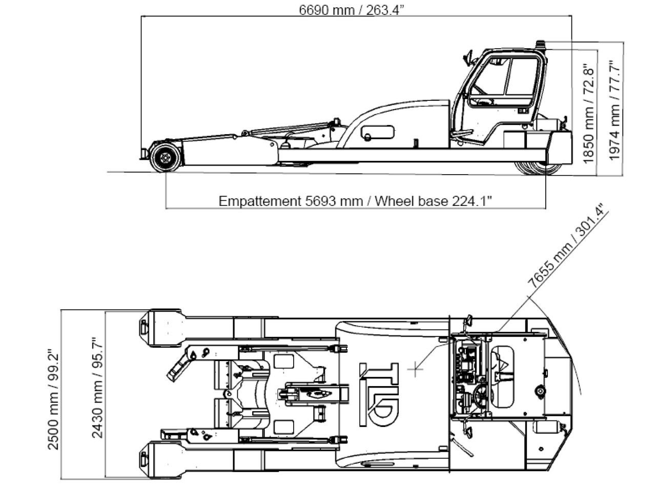 Flugzeugschlepper TLD Towbarless Pushback TPX 100 E: das Bild 6