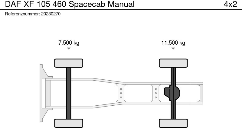 Sattelzugmaschine DAF XF 105 460 Spacecab Manual: das Bild 10