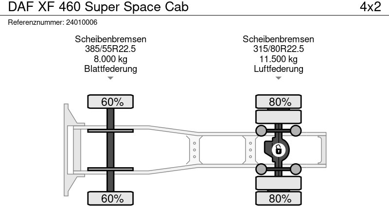 Sattelzugmaschine DAF XF 460 Super Space Cab: das Bild 11