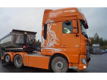Sattelzugmaschine DAF XF 510 6x2 truck w/ 2008 mod. Carnehl asphalt semi: das Bild 1