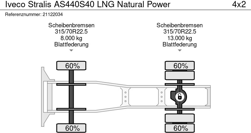 Sattelzugmaschine Iveco Stralis AS440S40 LNG Natural Power: das Bild 15
