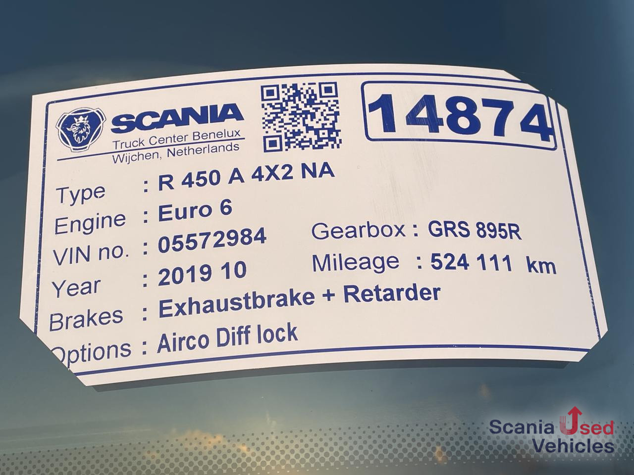 Sattelzugmaschine SCANIA R 450 A4x2NA DIFF LOCK RETARDER ACC: das Bild 7
