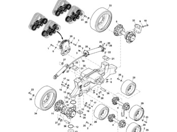 JOHN DEERE Laufwerksteile