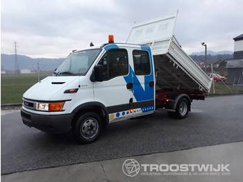 Kipper Transporter, Transporter mit Doppelkabine Iveco Daily 35C13D Tipper Truck: das Bild 1