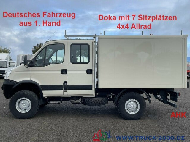 Koffer Transporter Iveco Daily 55S17 3.0 4x4 Doka 7 Sitze AHK 3.5 t. 1.Hd