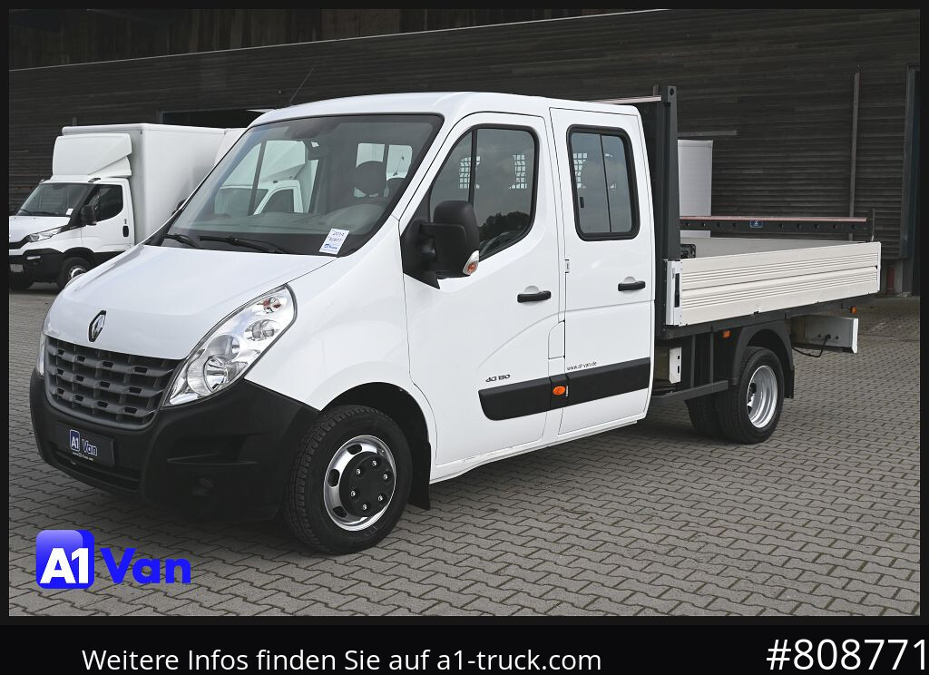 Pritschenwagen RENAULT Master Pritsche Doka, AHK 3,5Tonnen , Klima, Luftfederung