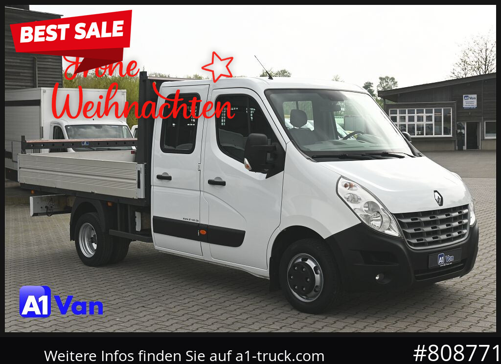 Pritschenwagen RENAULT Master Pritsche Doka, AHK 3,5Tonnen , Klima, Luftfederung