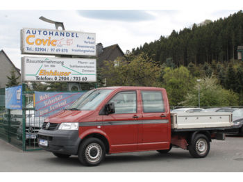 Pritschenwagen, Transporter mit Doppelkabine Volkswagen T5 2,5 TDI DPF Pritsche Fahrtenschreiber AHK: das Bild 1