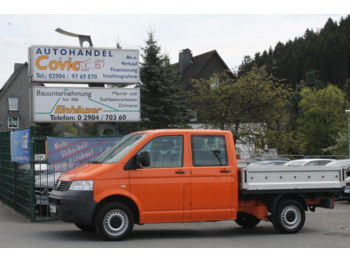 Pritschenwagen, Transporter mit Doppelkabine Volkswagen T5 DPF 2,5 TDI Pritsche Klima AHK Radio / CD: das Bild 1