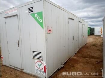 Seecontainer 28' x 9' AV ECO 12v Flat Sided 8 x Person Self-Contained Welfare Unit c/w Separate Office, Mains Flushing Toilet, 2 x UPVC Windows, Low Level Lifting Points, FLT Pockets, Stephill Super Silenced Gener: das Bild 1