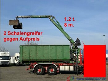  Abrollcontainer 23 m³ + Kran Hiab F 95S 1.2t 8m - Abrollcontainer