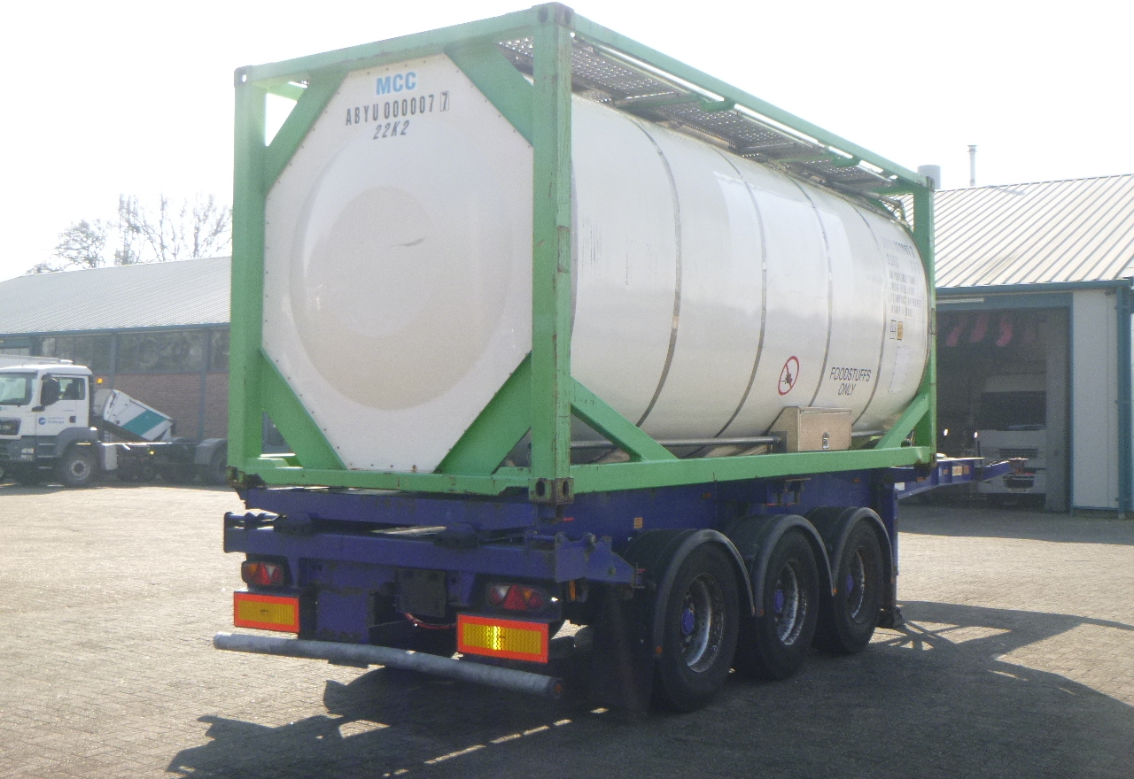 Tankcontainer, Auflieger Danteco Food tank container inox 20 ft / 25 m3 / 1 comp: das Bild 4